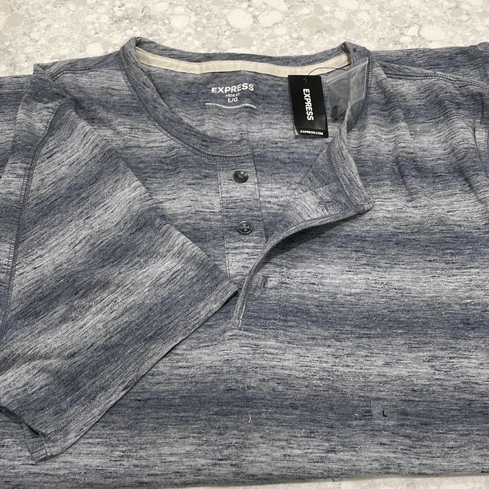 Express Men’s Short Sleeve Henley